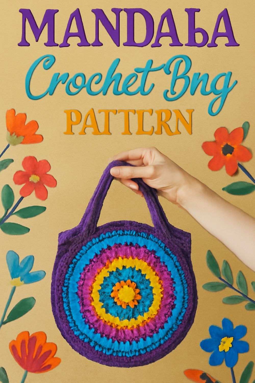 Mandala Inspired Crochet Bag
