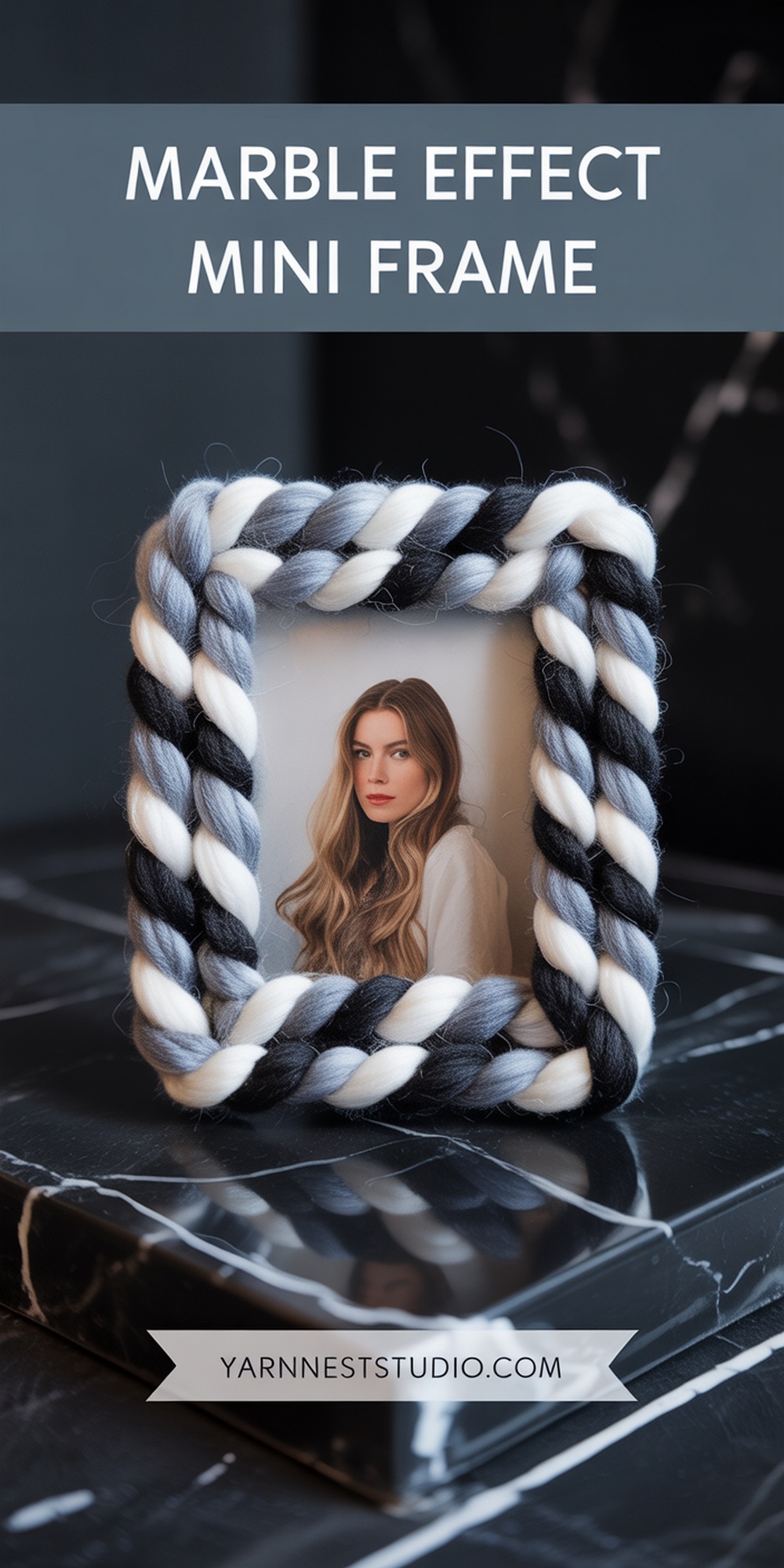 Marble Effect Mini Frame