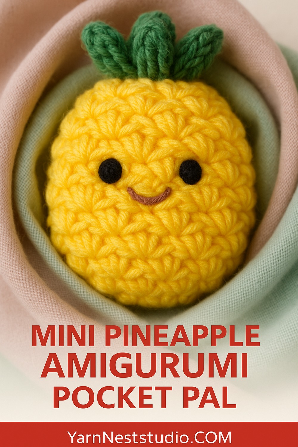 Mini Pineapple Amigurumi Pocket Pal