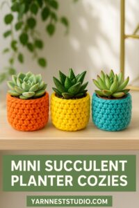 Mini Succulent Planter Cozies