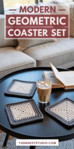 Modern Geometric Coaster Set