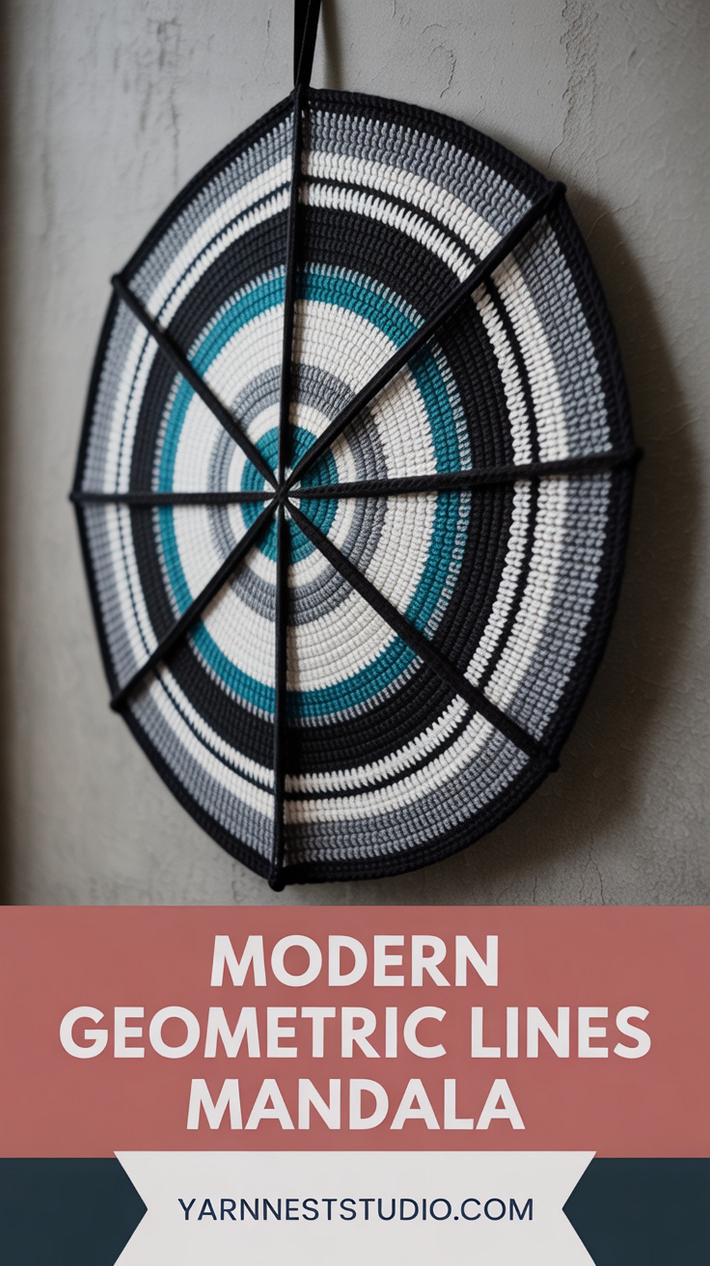 Modern Geometric Lines Mandala