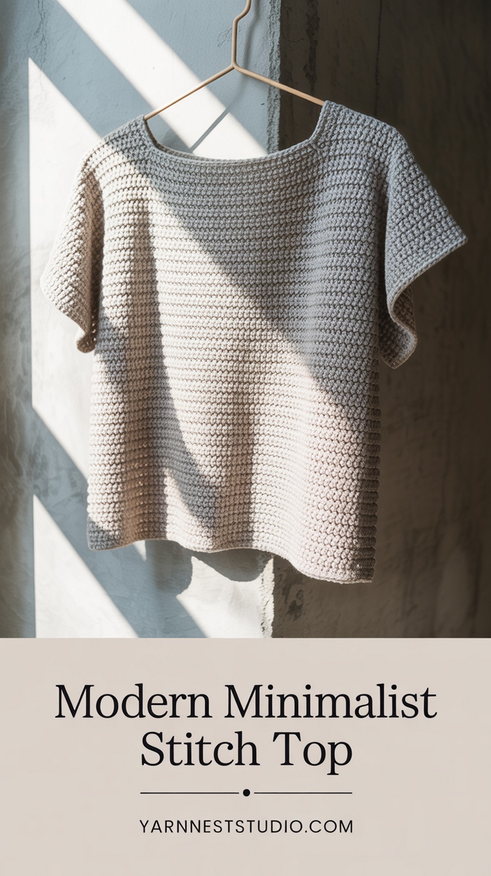 Modern Minimalist Stitch Top