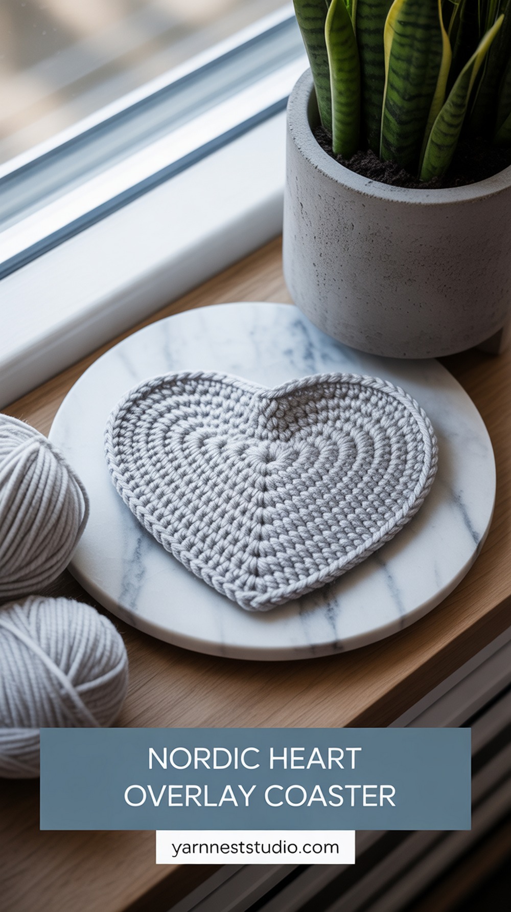 Nordic Heart Overlay Coaster