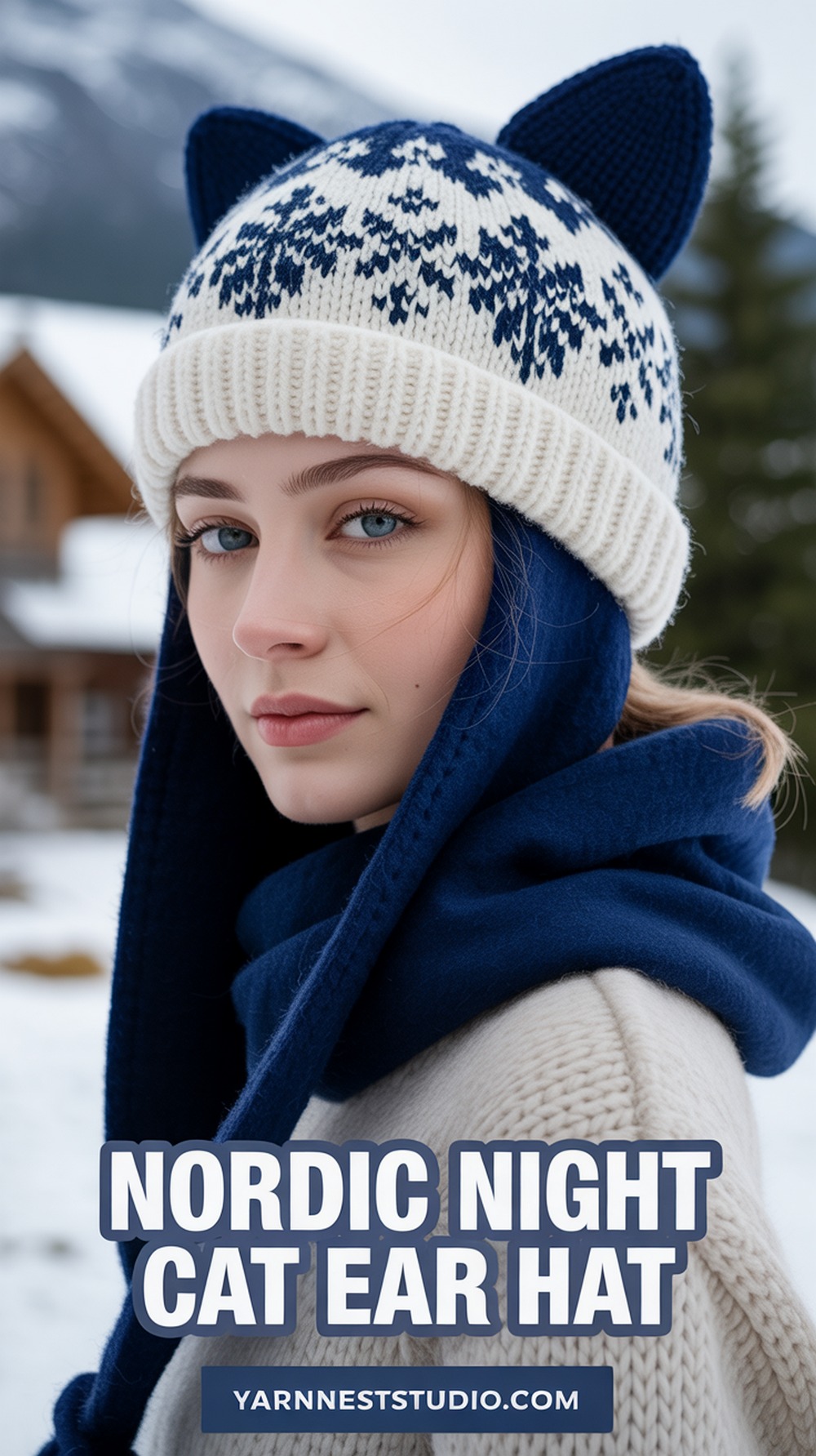Nordic Night Cat Ear Hat