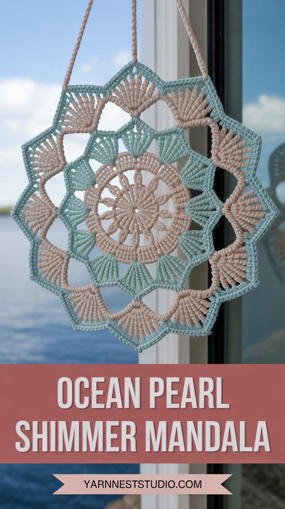 Ocean Pearl Shimmer Mandala