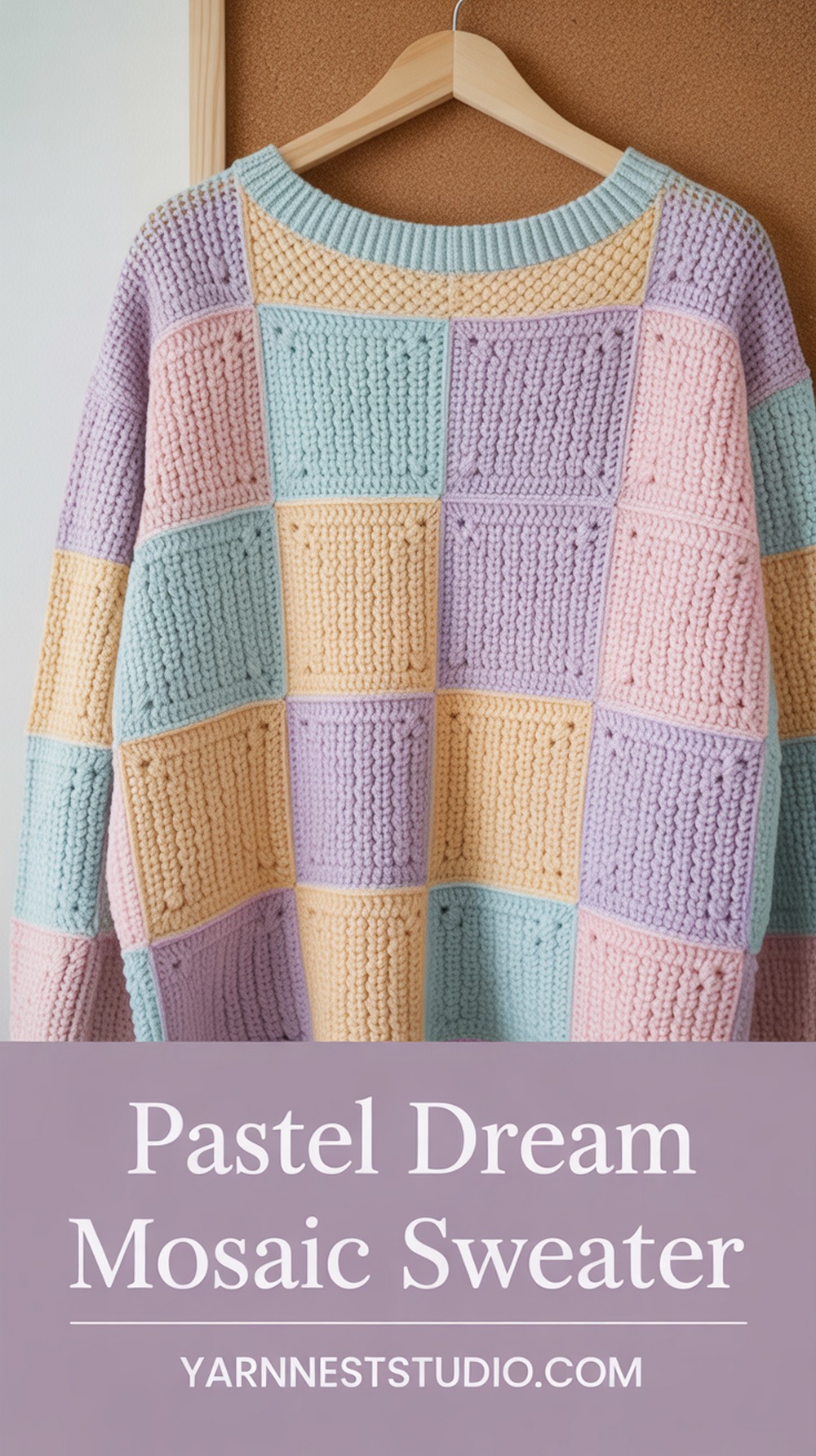 Pastel Dream Mosaic Sweater
