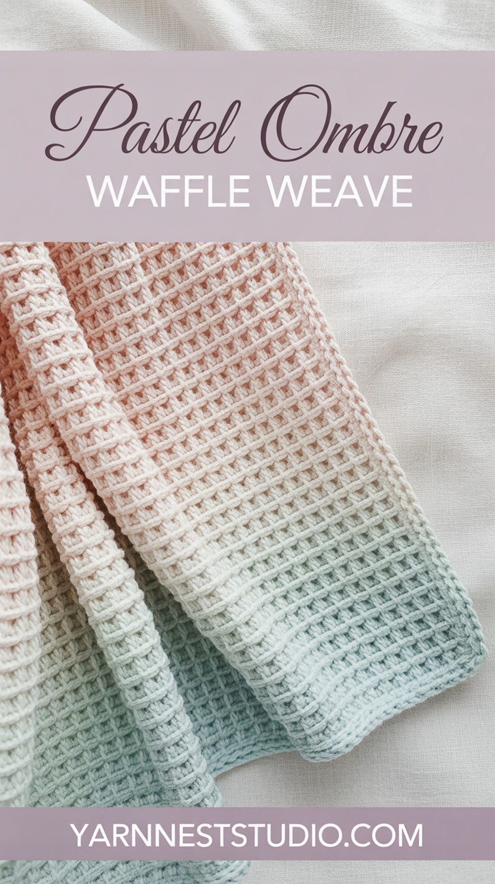 Pastel Ombre Waffle Weave