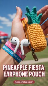 Pineapple Fiesta Earphone Pouch