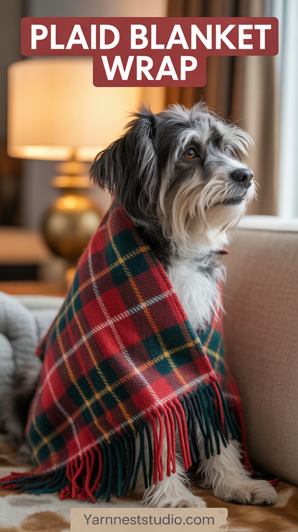 Plaid Blanket Wrap