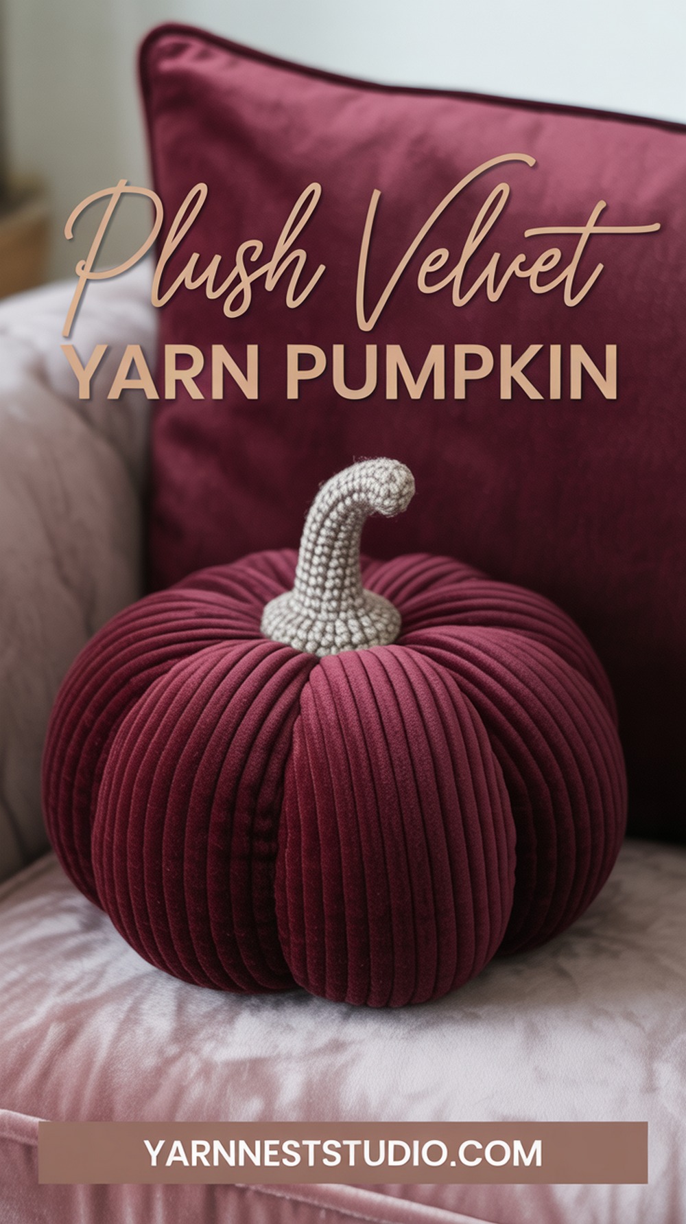 Plush Velvet Yarn Pumpkin