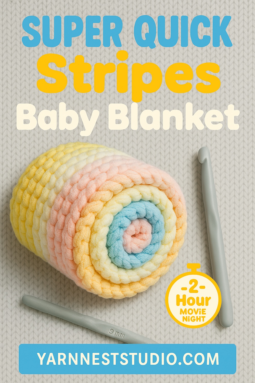 Quick Stripes Baby Blanket