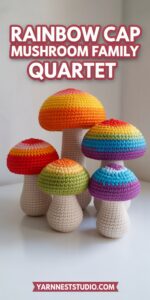 Rainbow Cap Mushroom Family Quartet