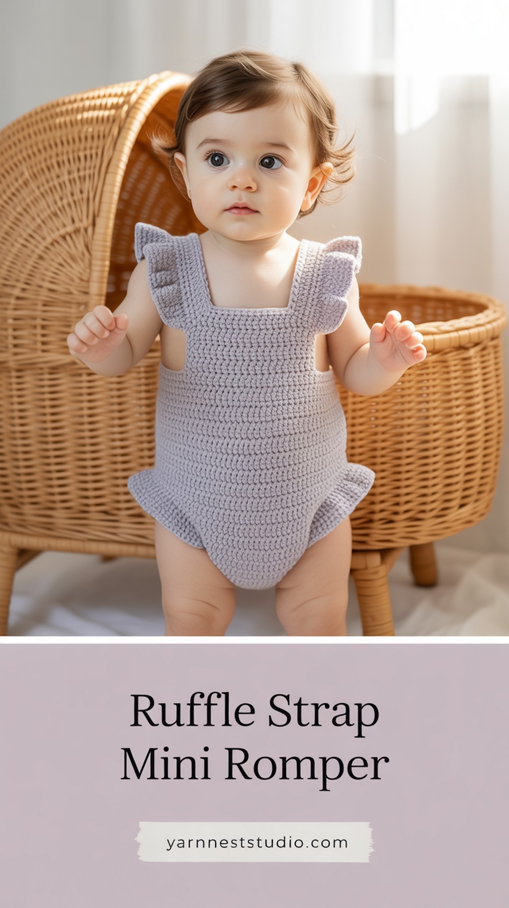 Ruffle Strap Mini Romper