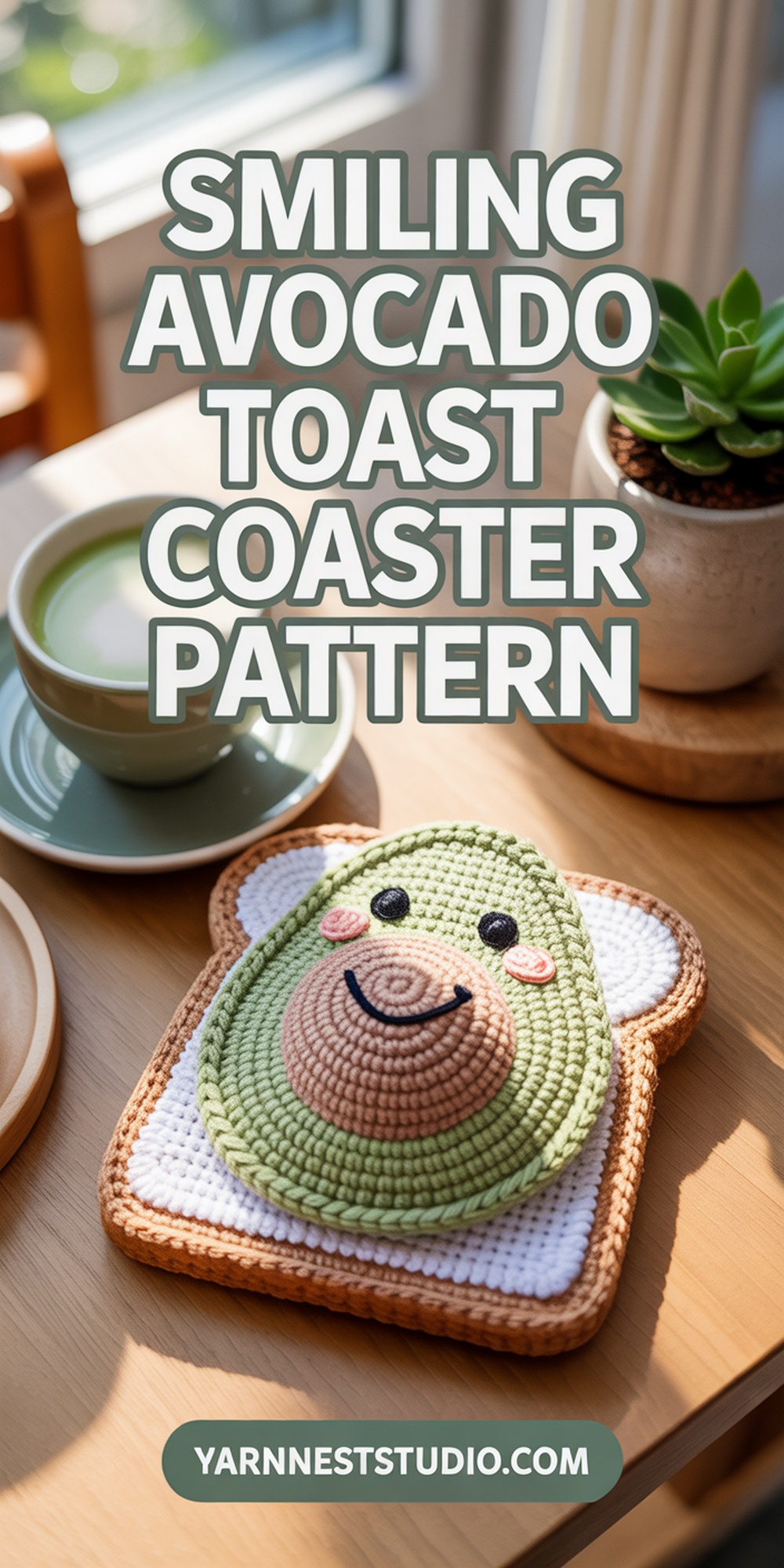 Smiling Avocado Toast with Blush Cheeks