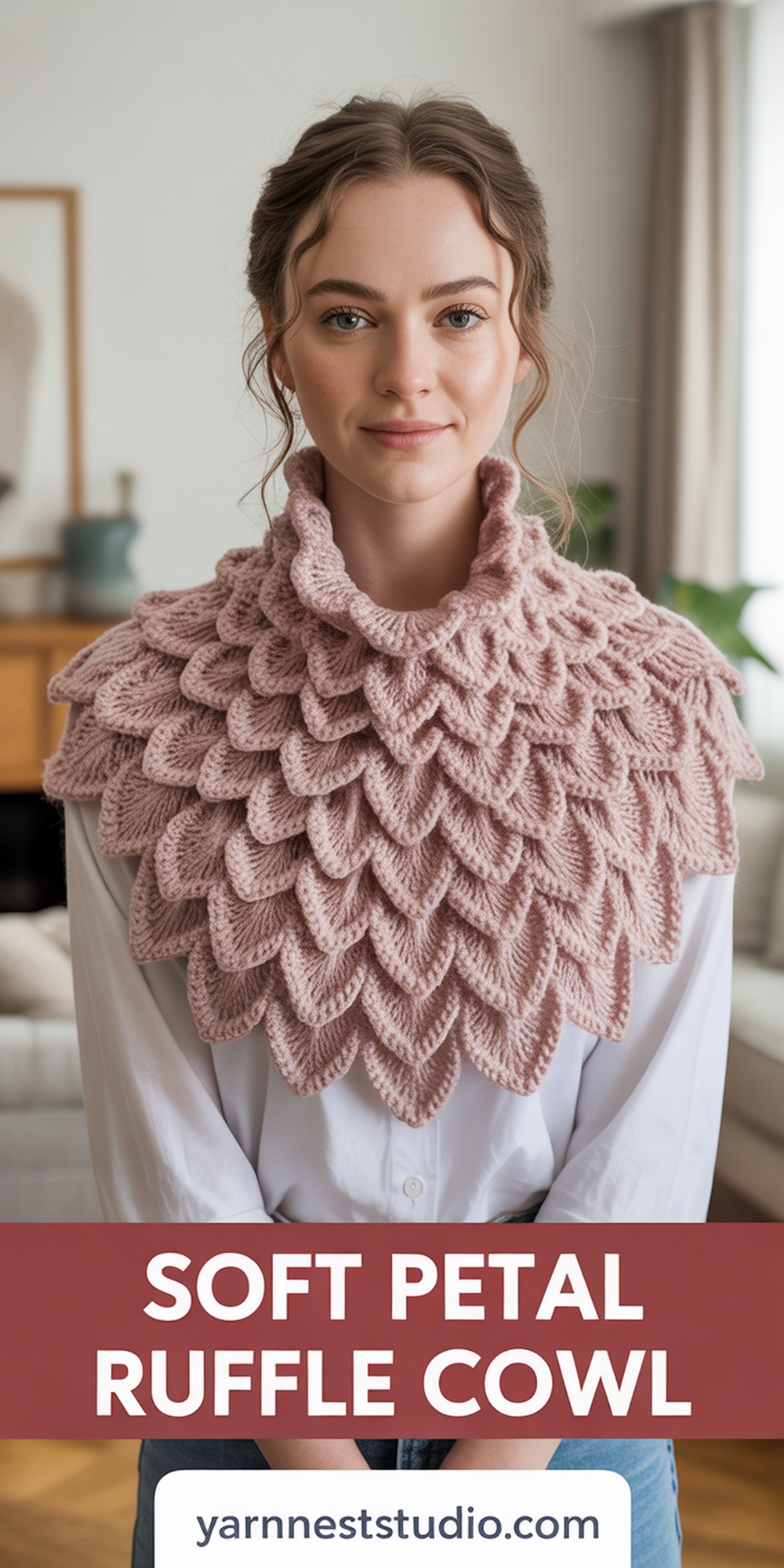 10 Crochet Layered Ruffle Neck Warmer Ideas - Yarn Nest Studio