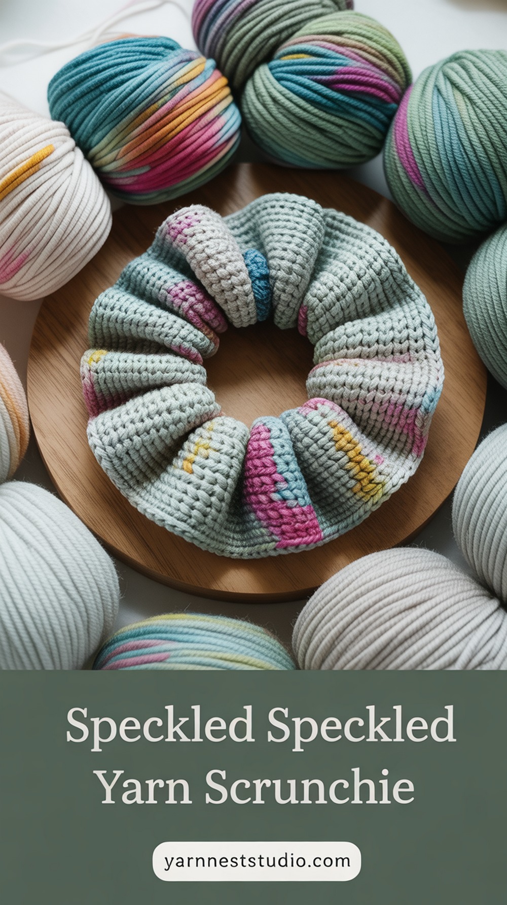 Speckled Speckle Yarn Scrunchie
