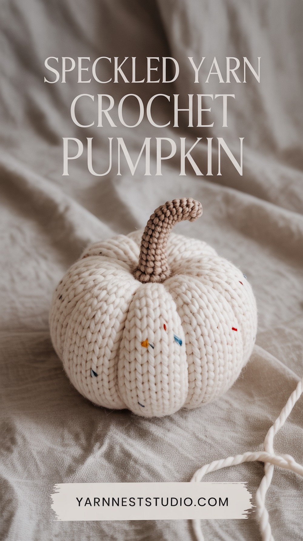 Speckled Yarn Crochet Pumpkin