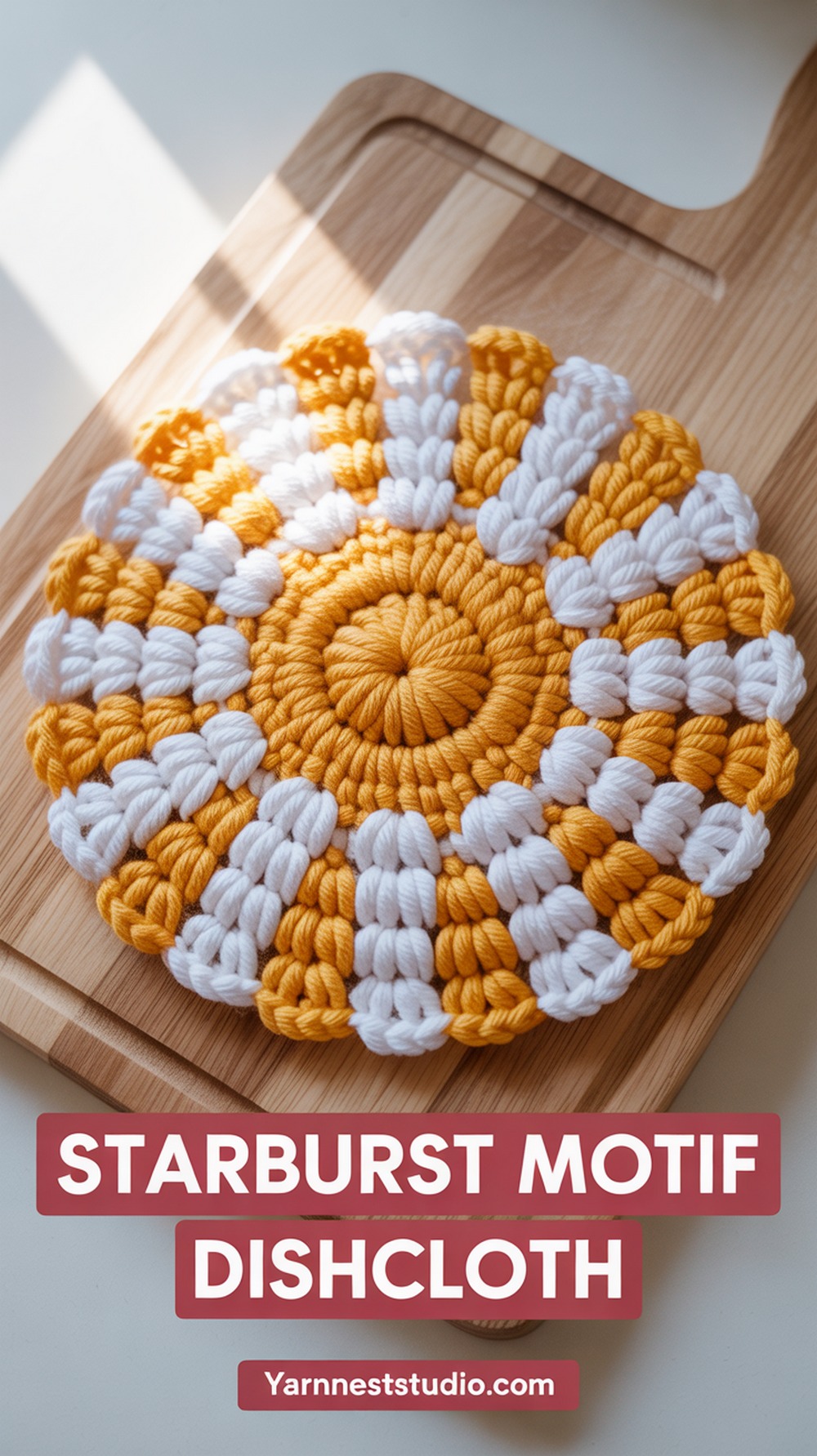 Starburst Motif Dishcloth