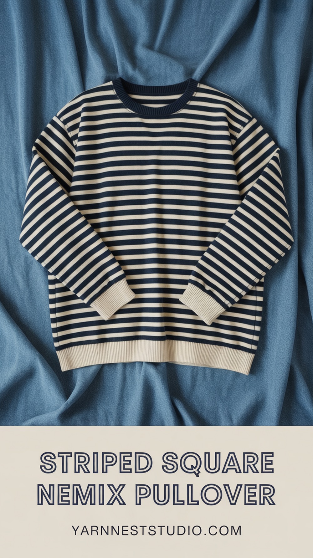 Striped Square Remix Pullover