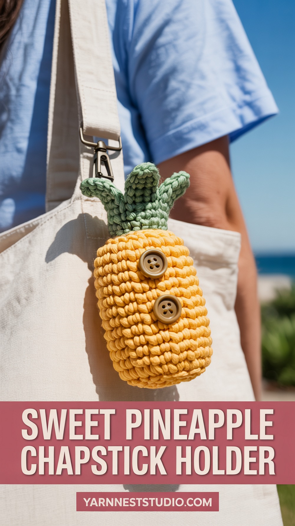 Sweet Pineapple Chapstick Holder