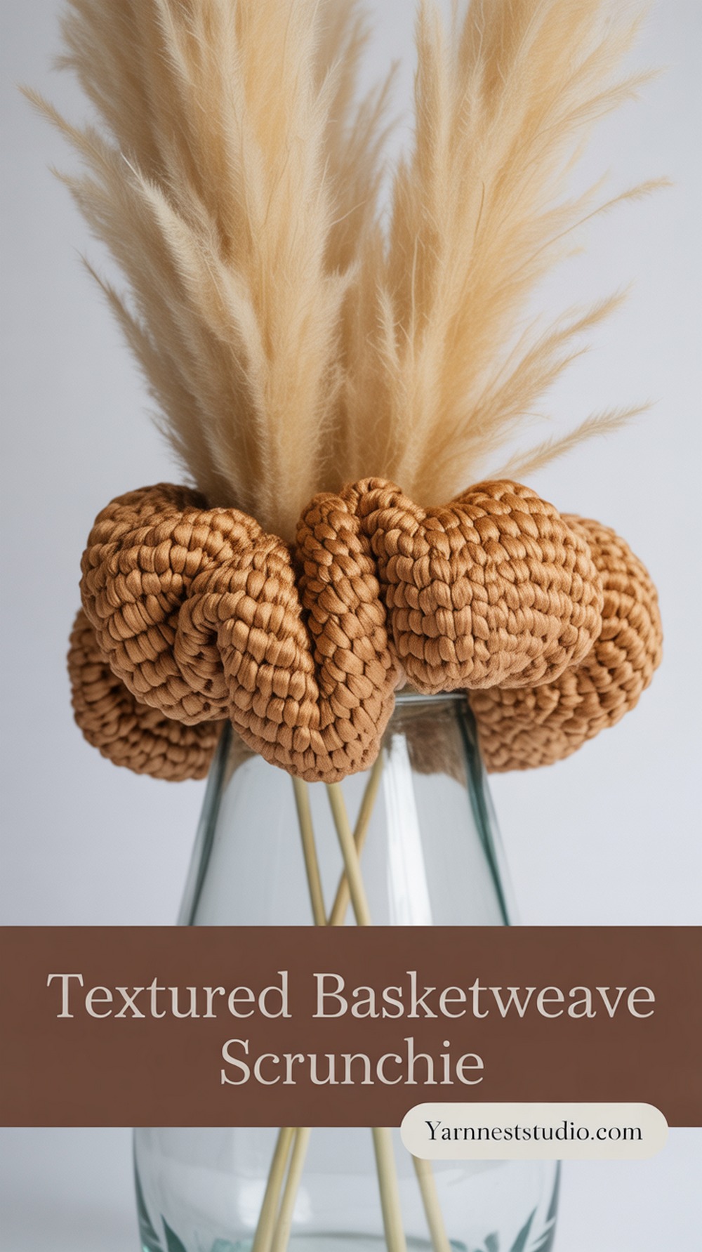 Textured Basketweave Scrunchie