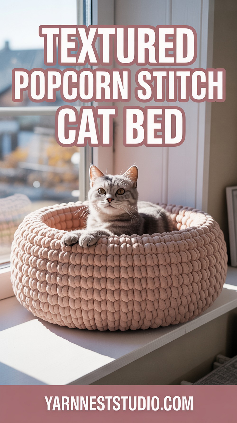 10 Easy Crochet Cat Bed Ideas - Yarn Nest Studio