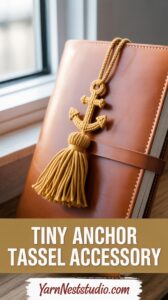 Tiny Anchor Tassel Accessory