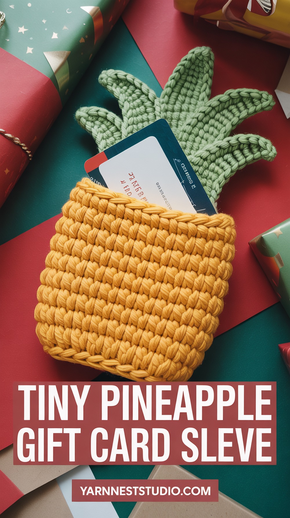 Tiny Pineapple Gift Card Sleeve