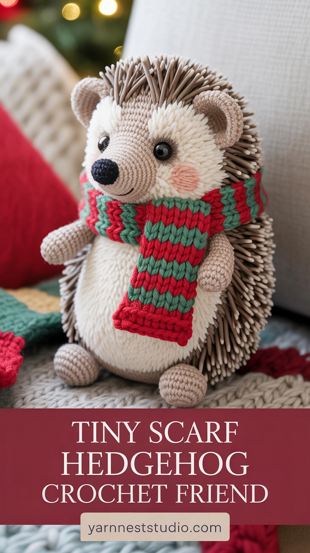 Tiny Scarf Hedgehog Crochet Friend