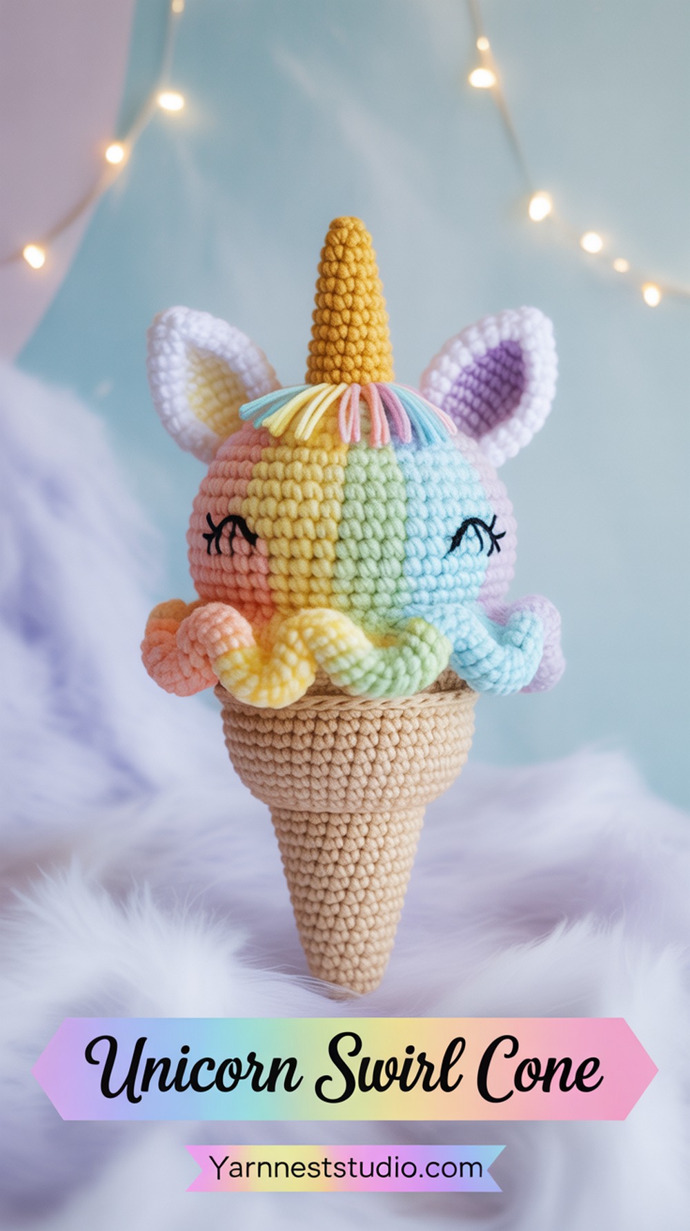 Unicorn Swirl Cone