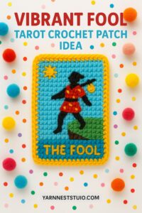 Vibrant The Fool Tarot Square