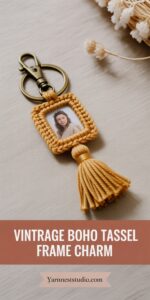 Vintage Boho Tassel Frame Charm