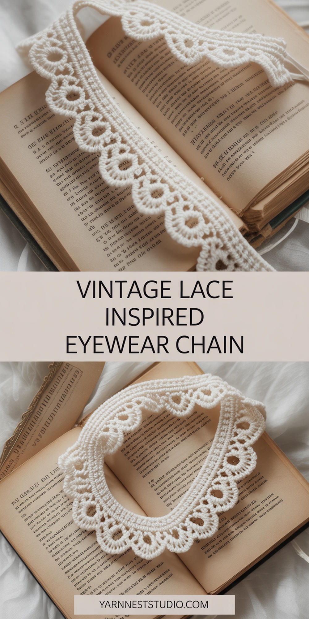 Vintage Lace Inspired Eyewear Chain