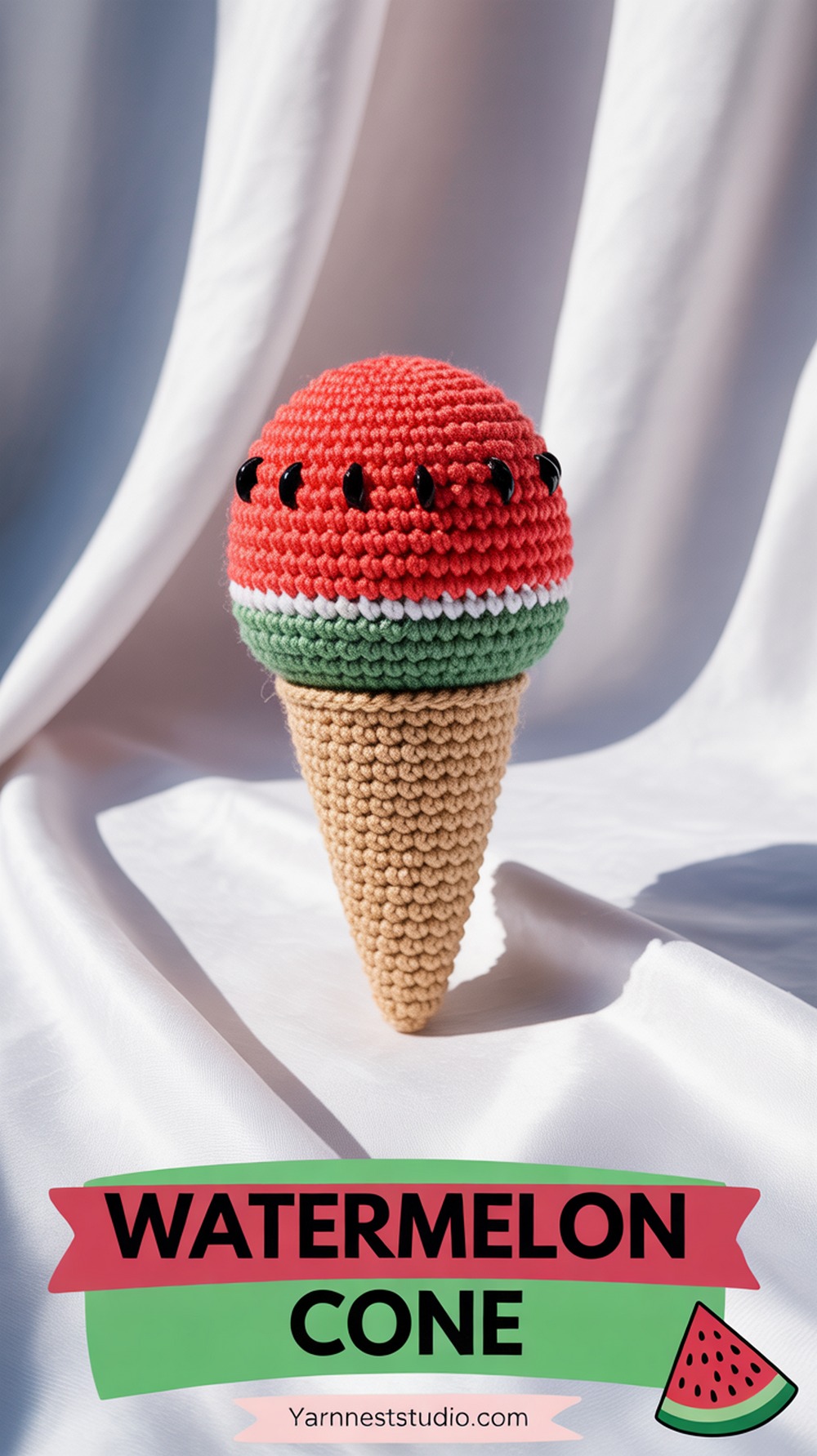 Watermelon Slice Cone
