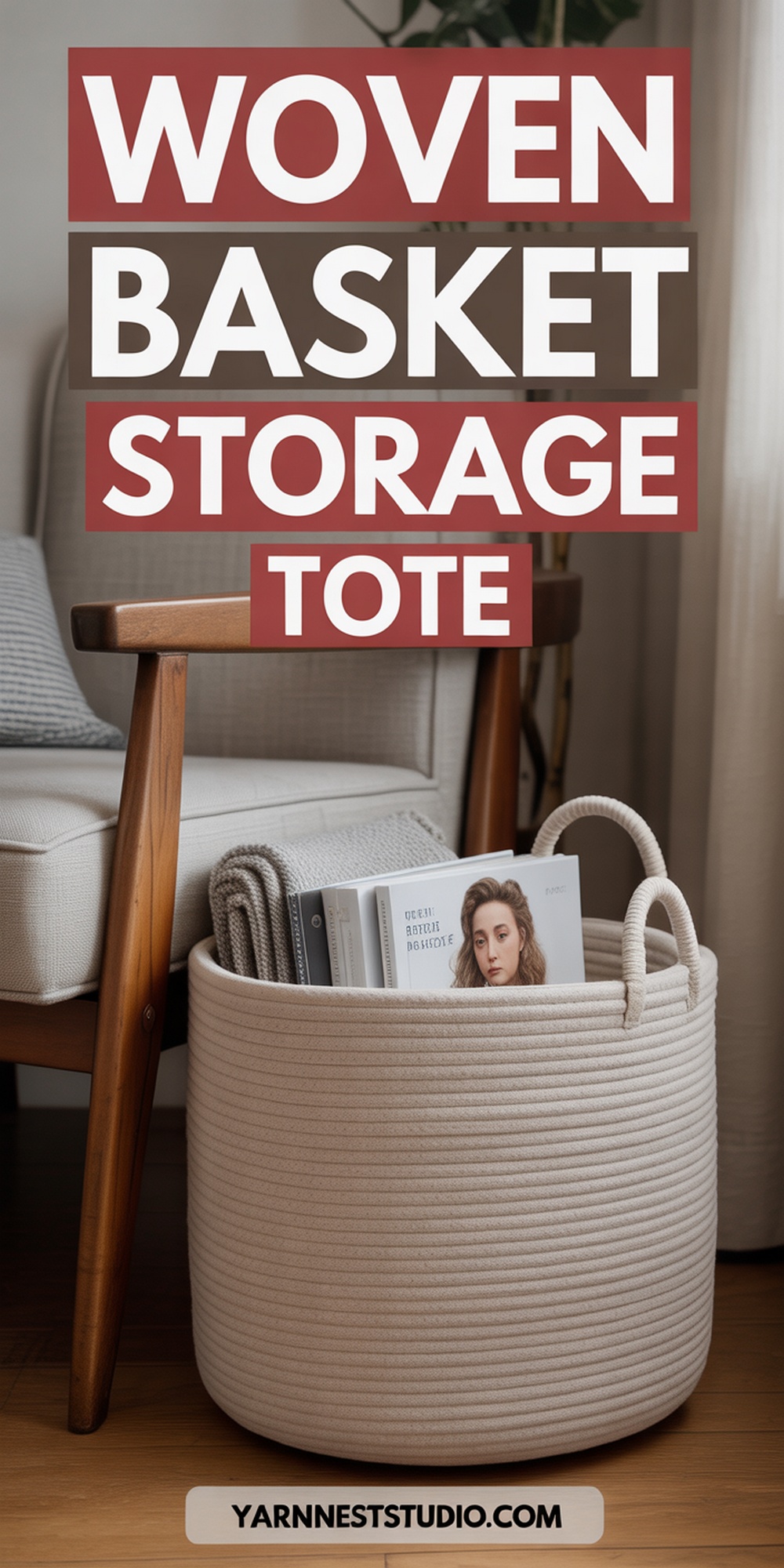 Woven Basket Storage Tote