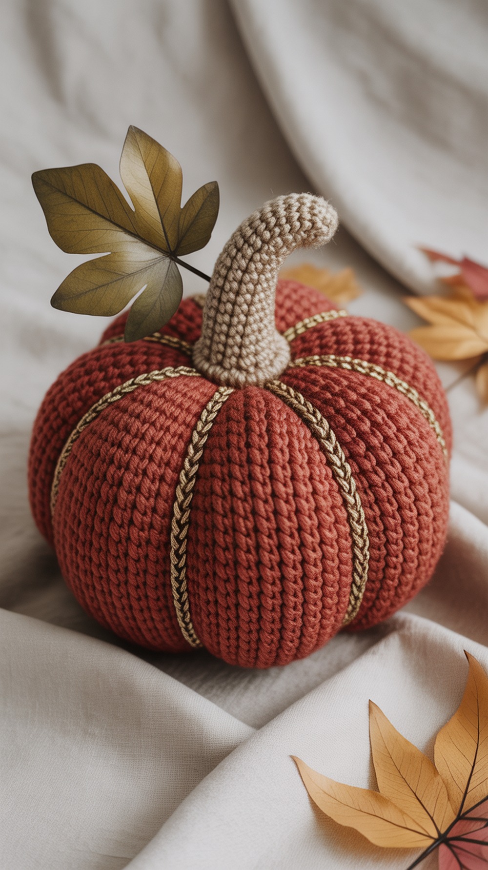 Autumn Jewel Crochet Pumpkin
