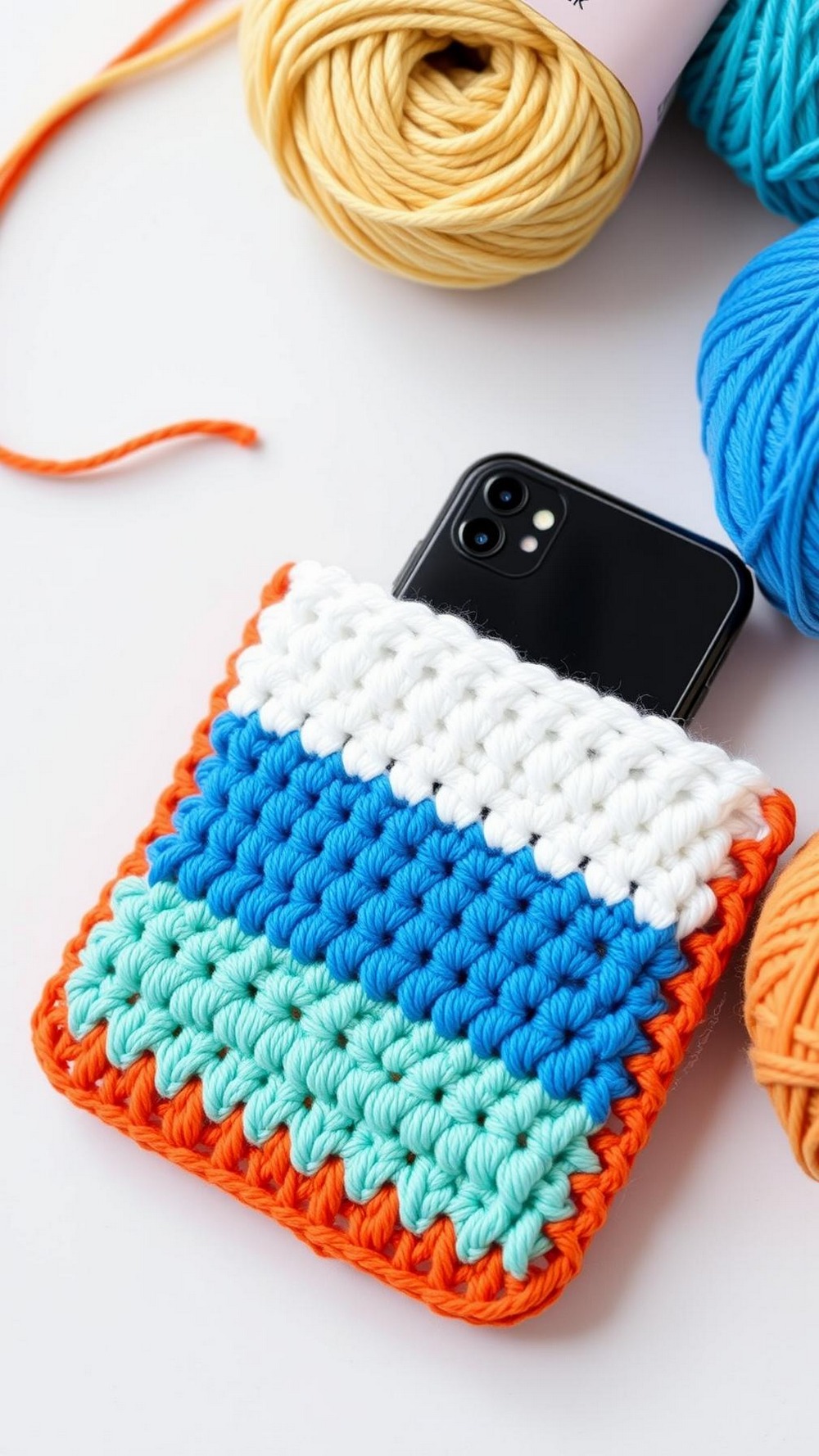 Color Block Slip Pouch