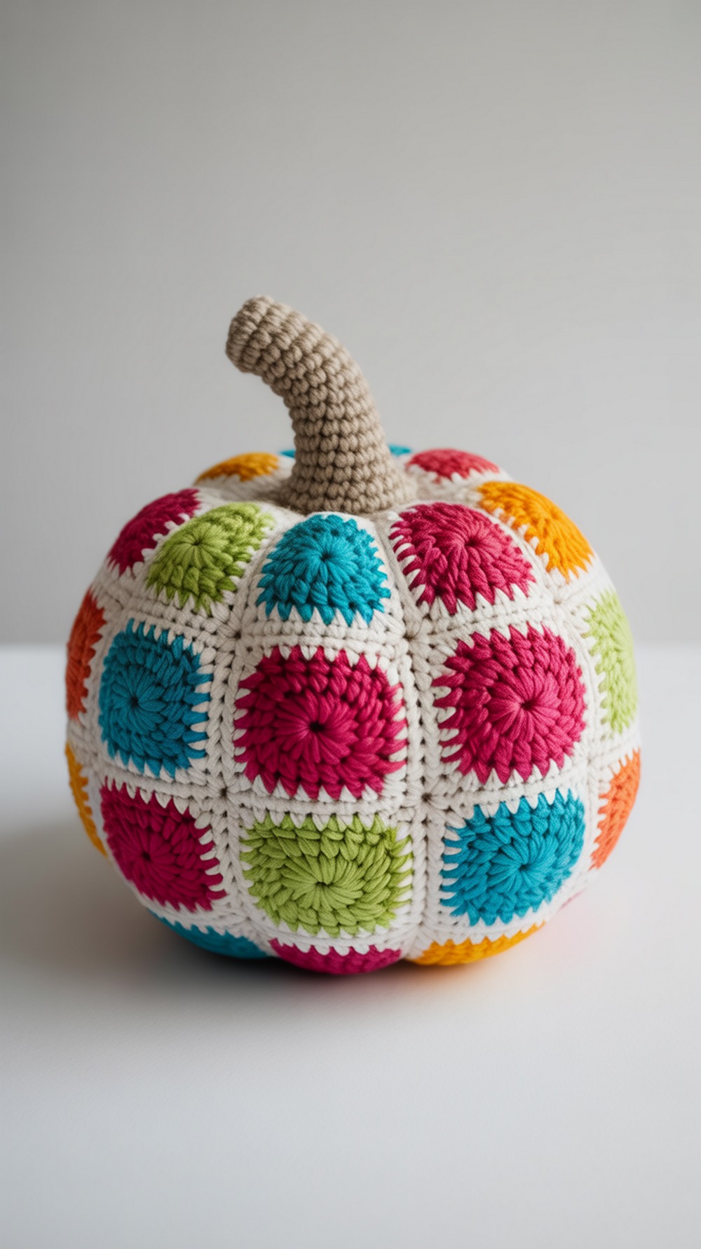 Color Splash Crochet Pumpkin