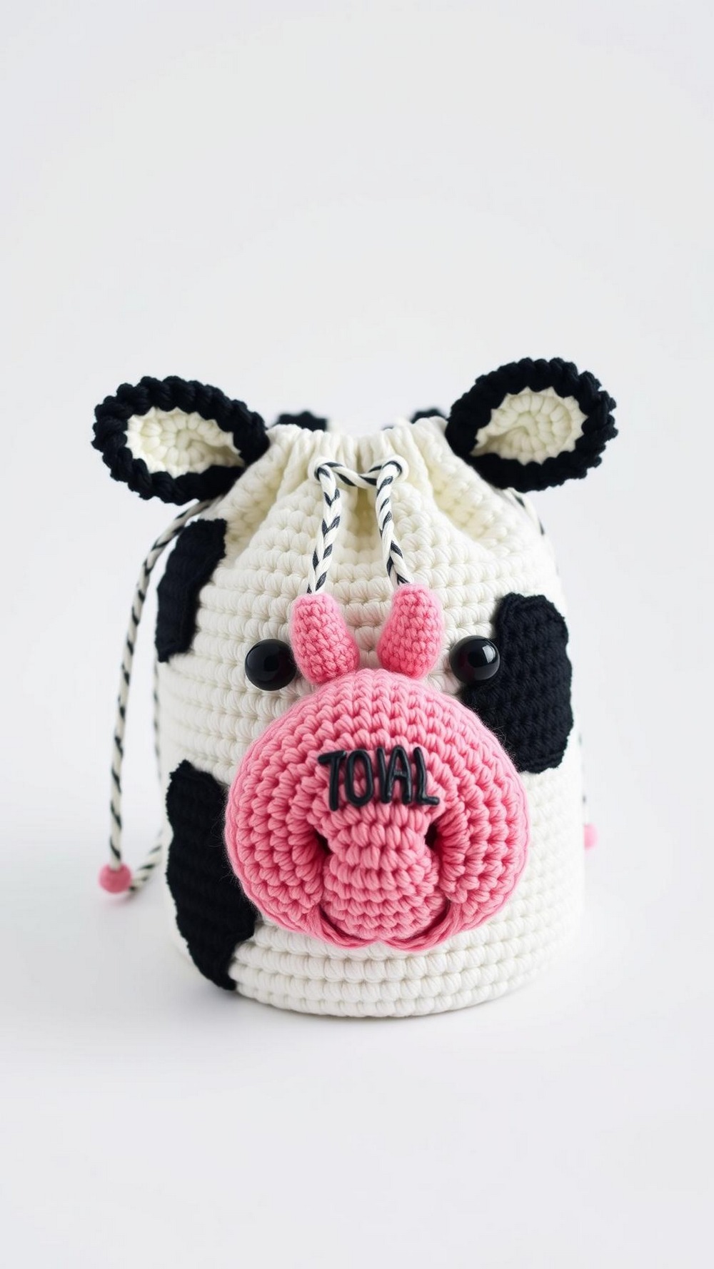 Cow Crochet Animal Bag