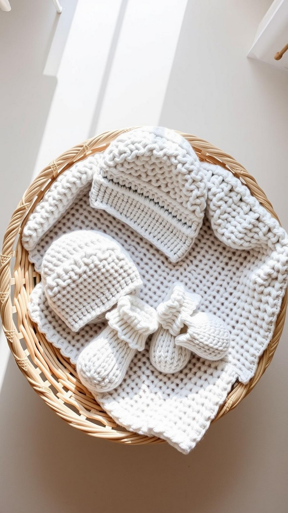 Cozy Newborn Essentials crochet Baby Shower Gift Set