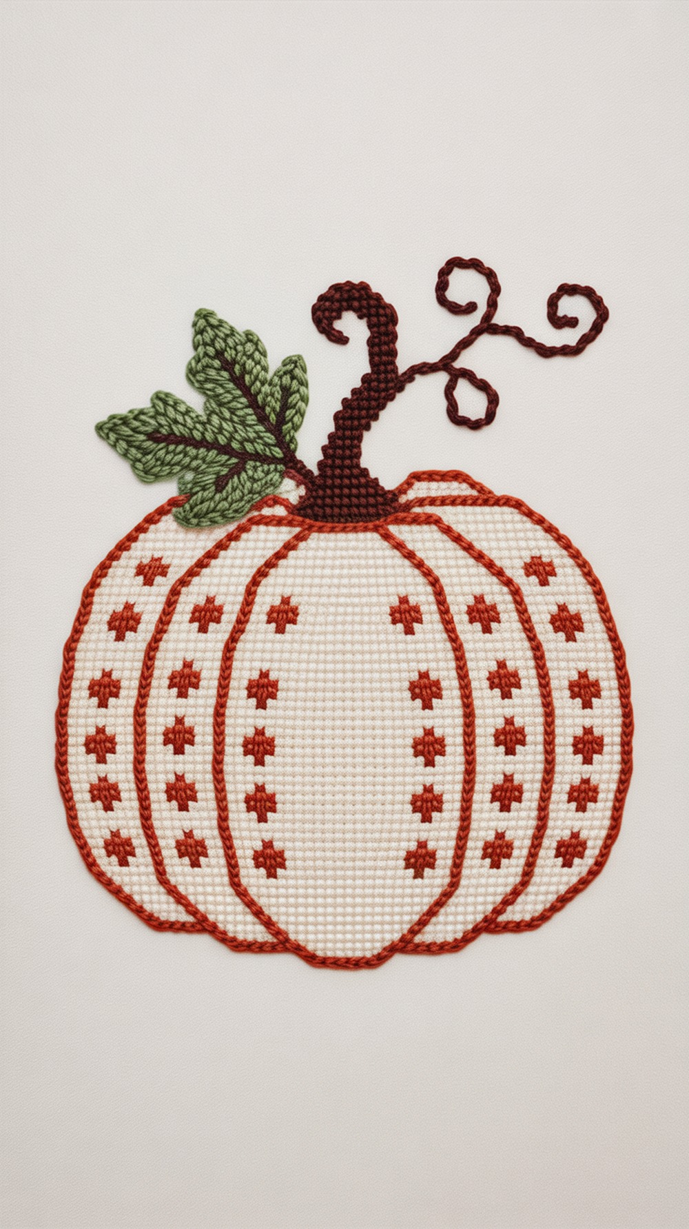Cross Stitch Crochet Pumpkin