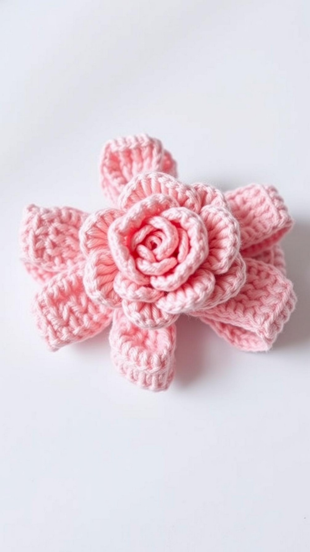 Delicate Rose Hair Bow