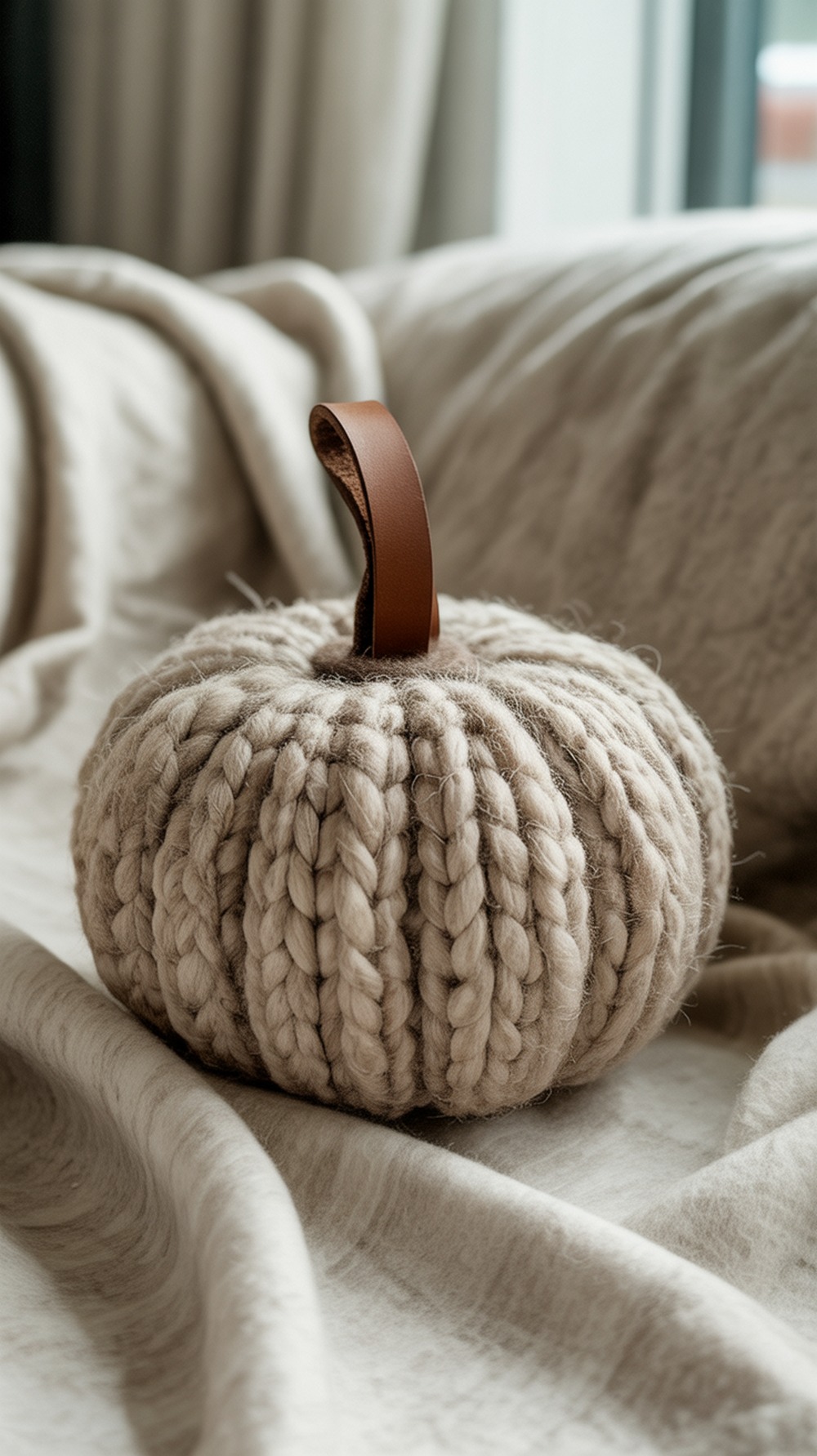 Felted Wool Crochet Pumpkin