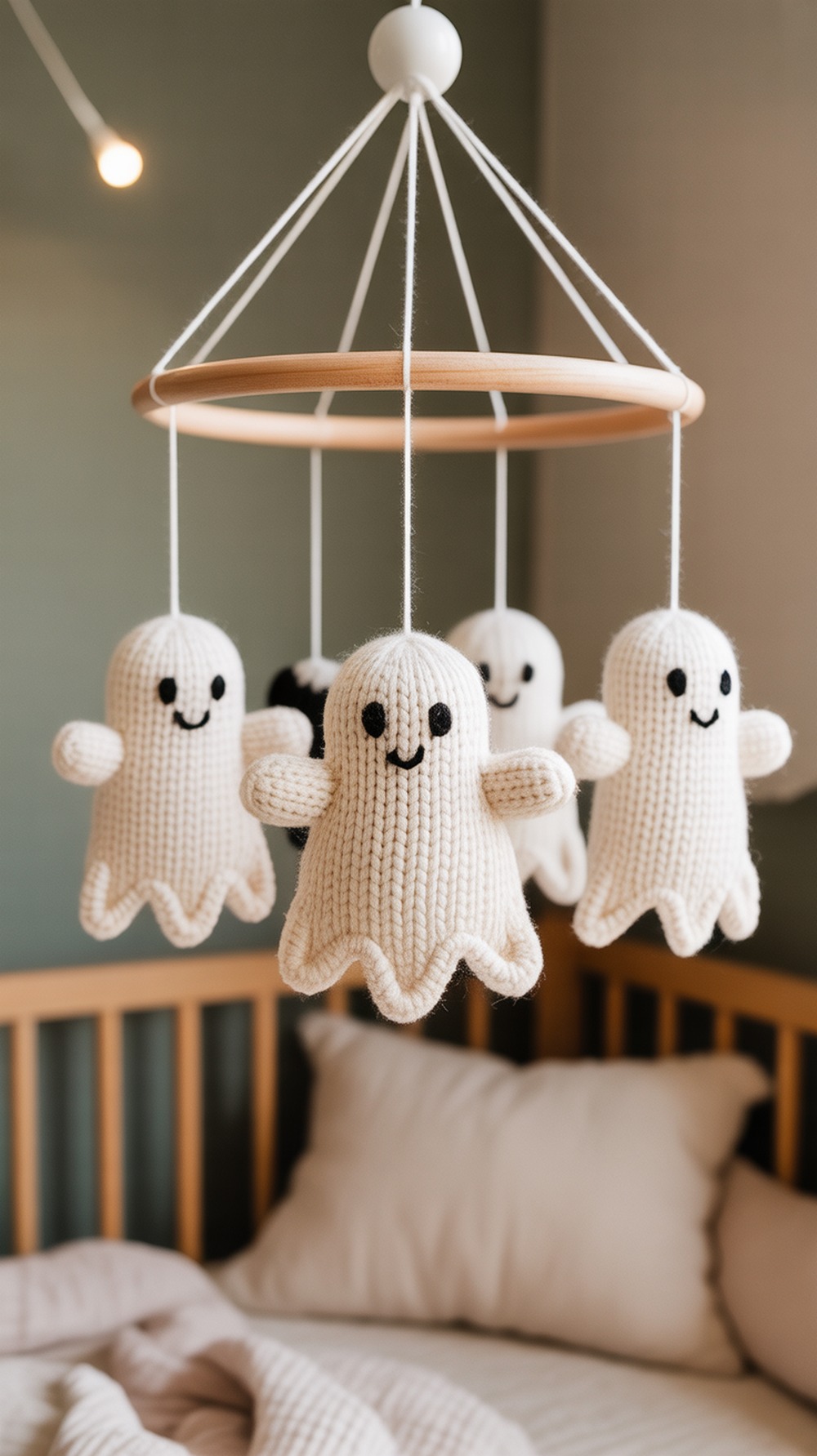 Floating Ghost Baby Mobile Idea