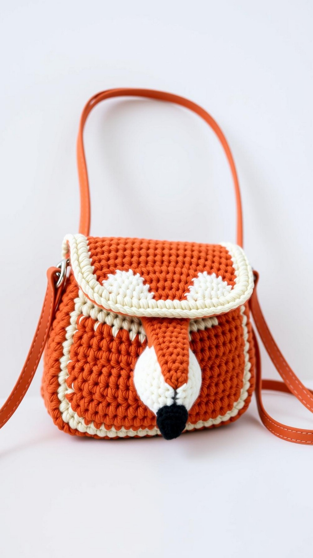 Fox Crochet Animal Bag