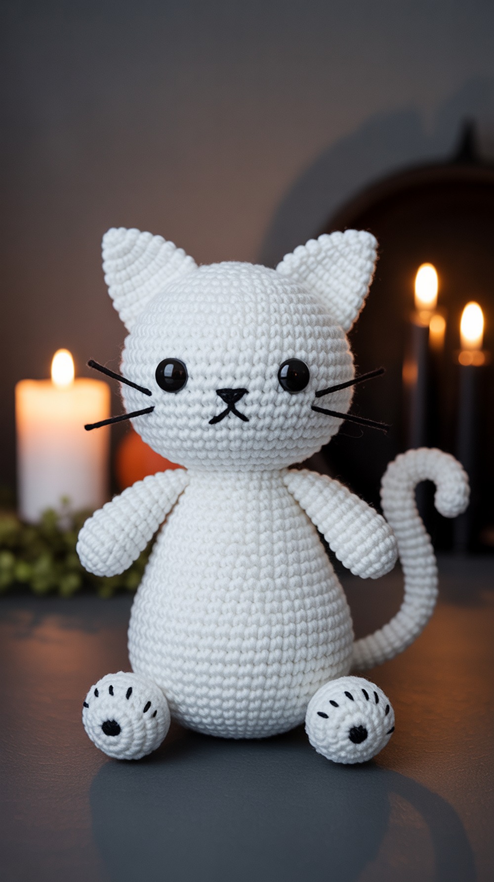 Ghost Cat Amigurumi Crochet Idea