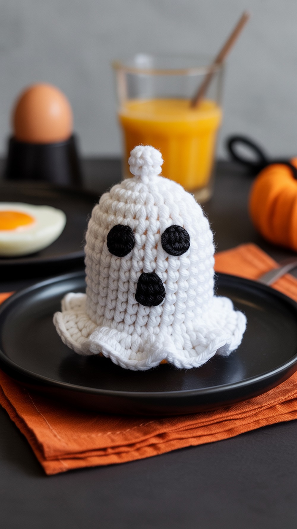 Ghost Egg Cozy Halloween Crochet