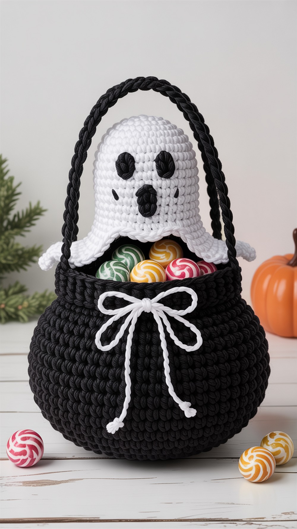 Ghost Gift Bag Crochet Pattern