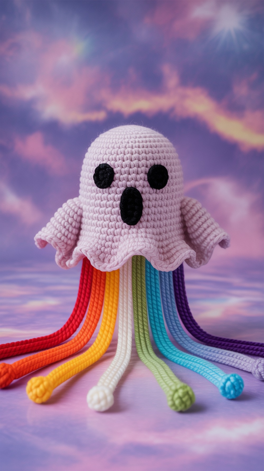 Ghost with Rainbow Trail Design
